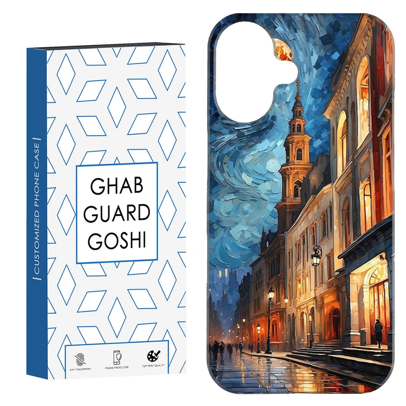 کاور قاب گارد گوشی طرح ونگوگ کد Dimo-558 مناسب برای گوشی اپل Iphone 16     