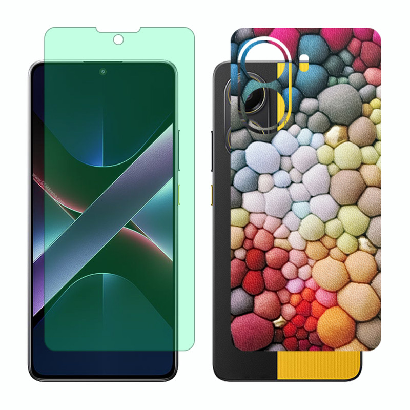 محافظ صفحه نمایش گرین لایت گلس مدل Together مناسب برای گوشی موبایل شیائومی Poco X7 Pro به همراه برچسب پوششی