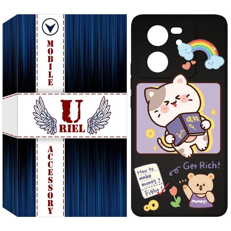 کاور یوریل مدل KSH کد 12 طرح گربه مناسب برای گوشی موبایل شیائومی Redmi K60 Ultra