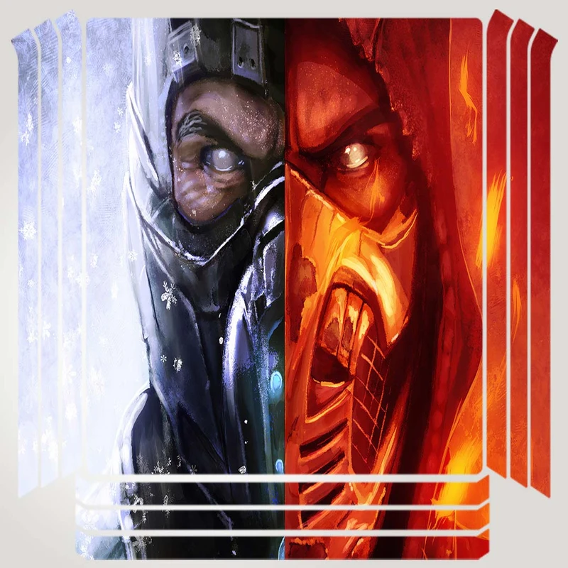 برچسب پلی استیشن ۴ مدل scorpion mortal kombat کد PSP-338 