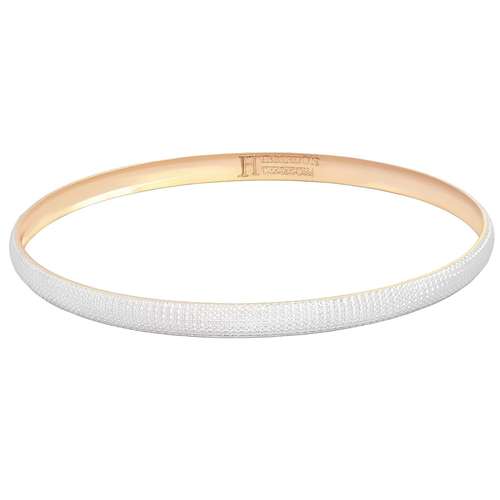 النگو طلا 18 عیار زنانه نوا گلد مدل رز پوست ماری سایز 03