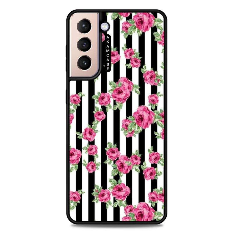 کاور آکام مدل AMC-WSGS21P-FLOWERS-24 مناسب برای گوشی موبایل سامسونگ Galaxy S21 Plus