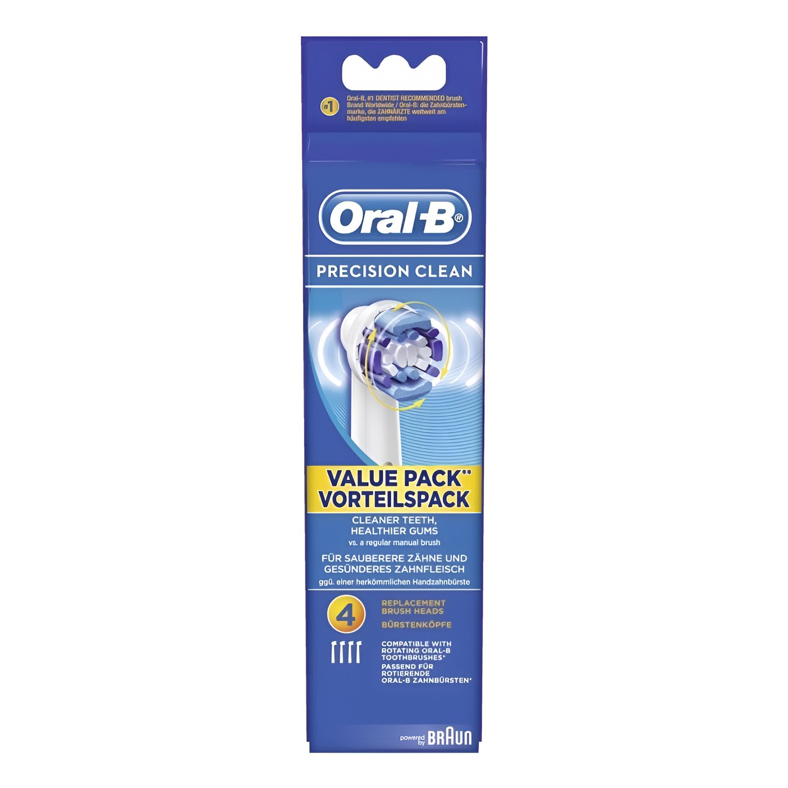 سری یدک مسواک برقی اورال-بی مدل PRECISION CLEAN بسته 4 عددی - - 8