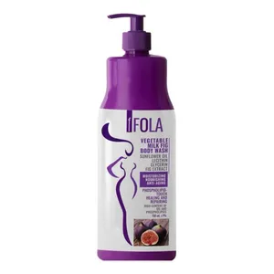 شامپو بدن اِف فُلا مدل مغدی و نرم کننده با رایحه انجیر مناسب برای انواع پوست حجم 750 میلی لیتر