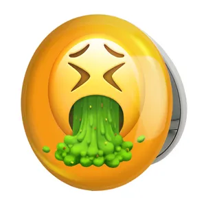 آینه جیبی خندالو طرح ایموجی مدل تاشو کد 24680 