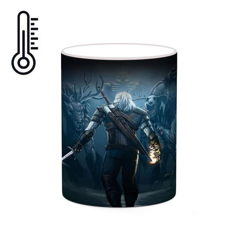 ماگ حرارتی کاکتی مدل بازی ویچر The Witcher 3 Wild Hunt کد mgh31169