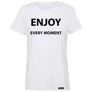 تی شرت آستین کوتاه زنانه 27 مدل Enjoy Every Moment کد MH974