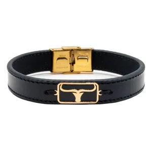 دستبند طلا 18 عیار مردانه سهی طرح نماد اردیبهشت مدل SB89