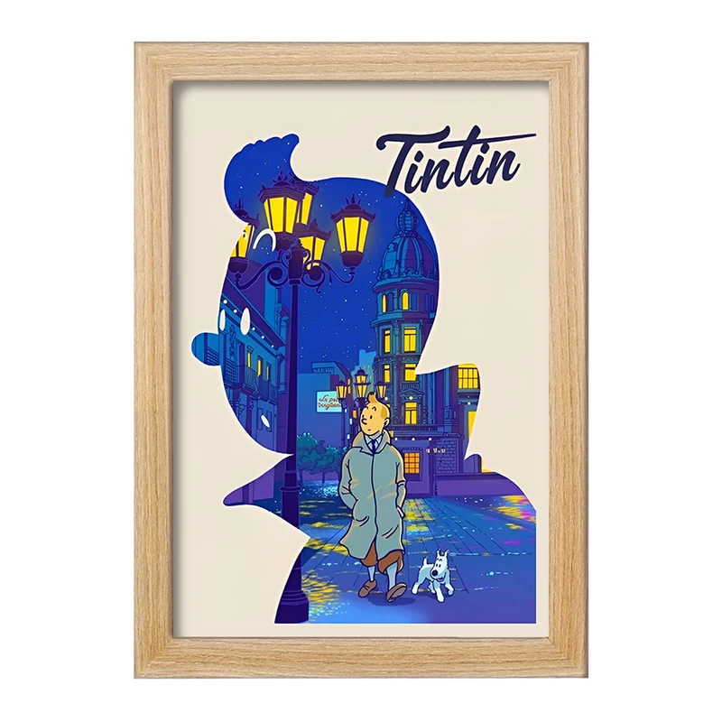 تابلو خندالو مدل تن تن (Tintin) کد F10337