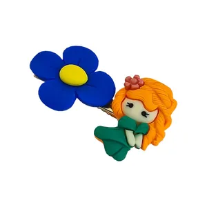 گیره مو زنانه مدل فانتزی طرح پرنسس و گل کد 21038