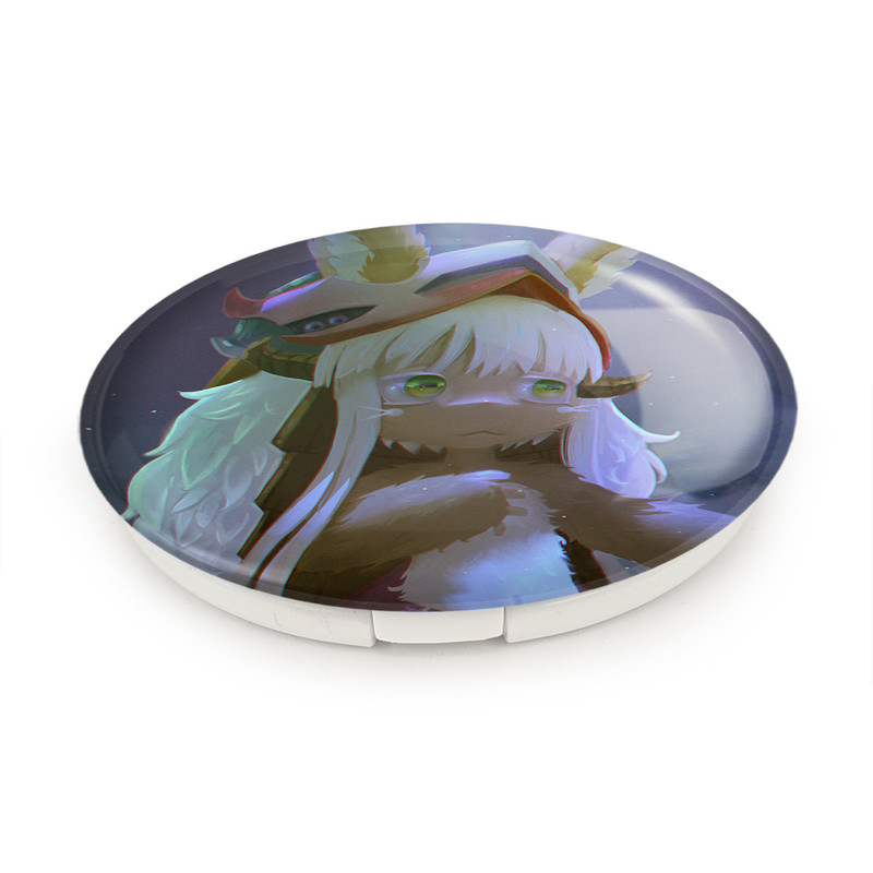 آینه جیبی خندالو طرح ناناچی انیمه ساخته شده در پرتگاه Made in Abyss مدل تاشو کد 22092