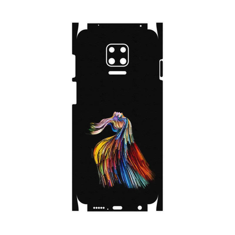 برچسب پوششی ماهوت مدل Rainbow Hair Digital Art-FullSkin مناسب برای گوشی موبایل شیائومی Redmi Note 9S