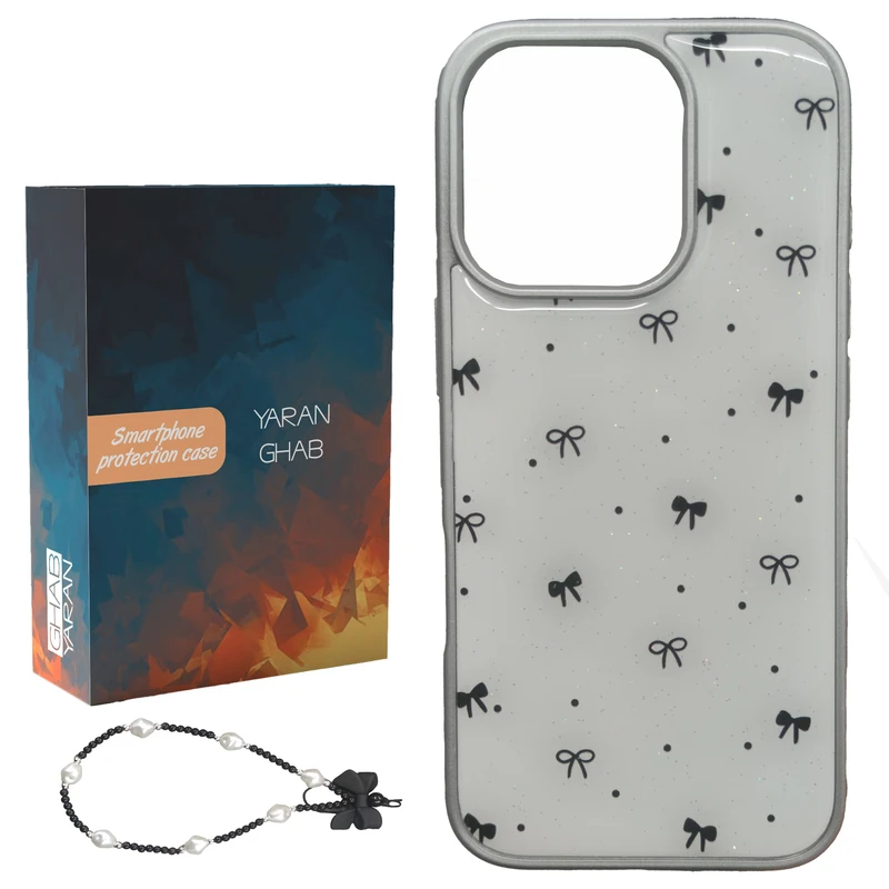 کاور قاب یاران مدل papion مناسب برای گوشی موبایل اپل iPhone 16 Pro به همراه بنداویز