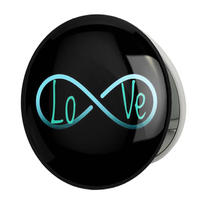 آینه جیبی خندالو طرح عاشقانه مدل تاشو کد 27139 