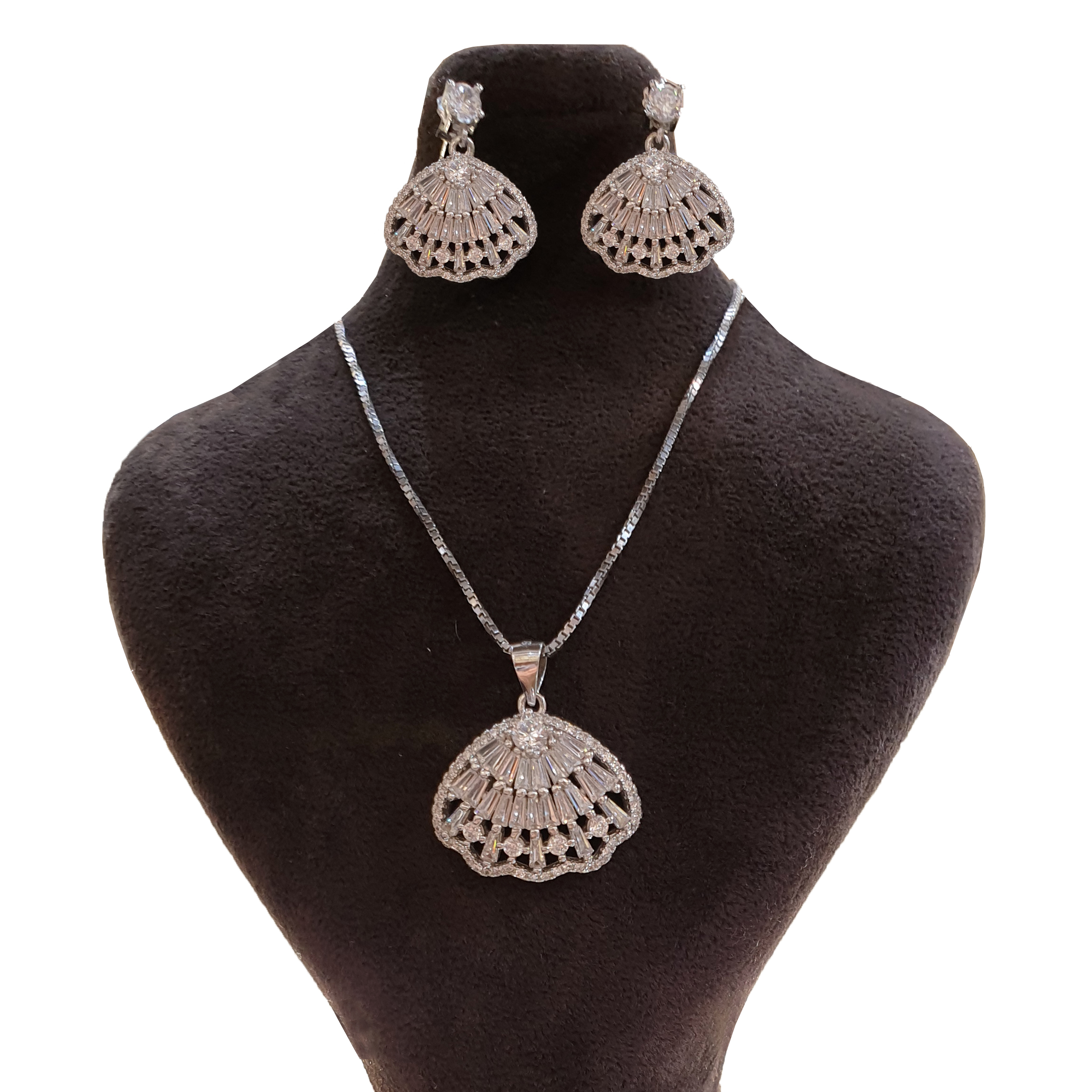 نیم ست نقره زنانه مدل 22313