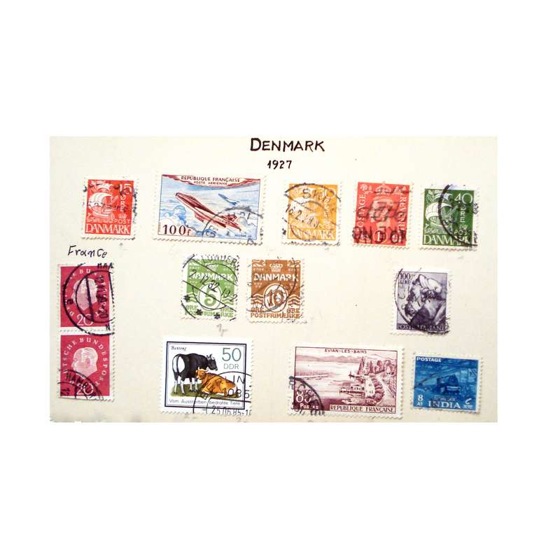 تمبر یادگاری مدل  دانمارک کد DS1984 مجموعه 13 عددی