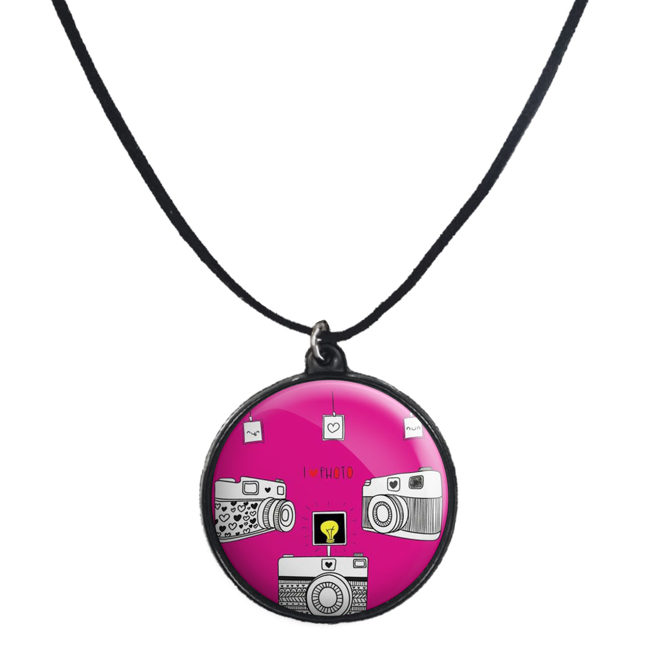 گردنبند پرمانه طرح عکاس کد pmb.5173 مدل دو طرفه