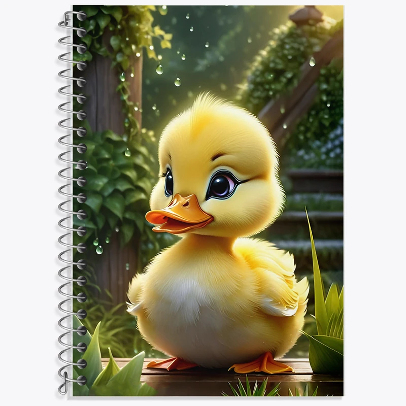 دفتر لغت 50 برگ خندالو طرح جوجه اردک بامزه کد F6765