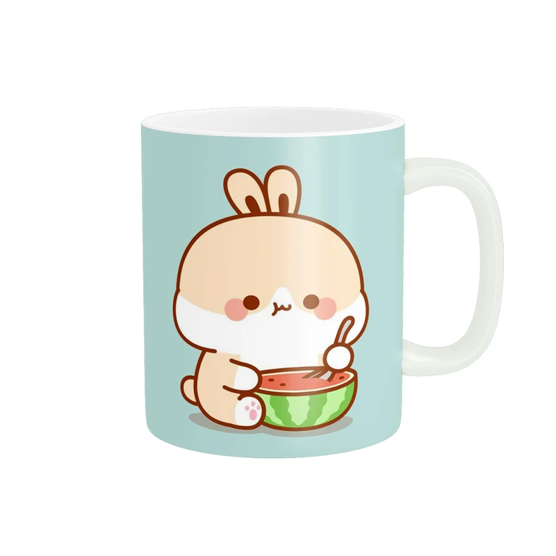 ماگ پادآفرین مدل یلدایی شب یلدا شب چله طرح انار و هندوانه کد p2629