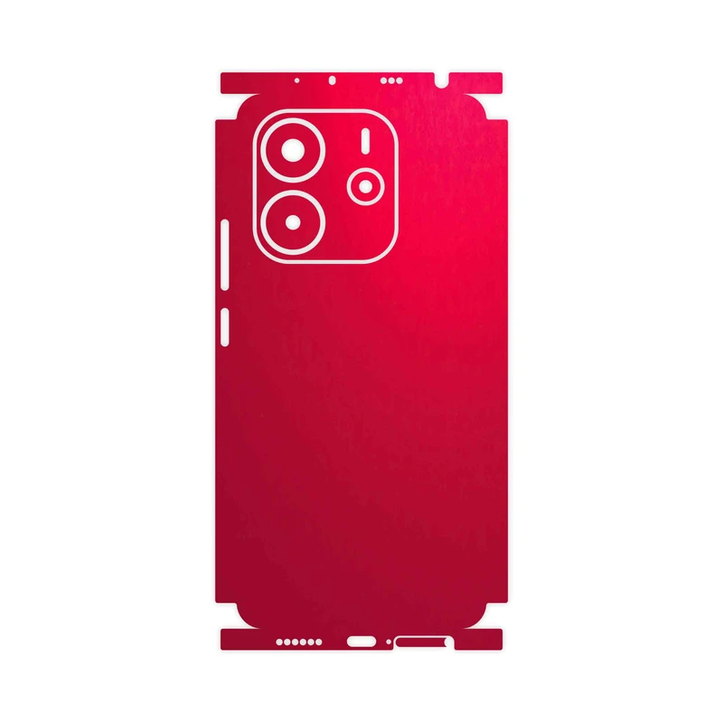 برچسب پوششی ماهوت مدل Matte-Warm-Red-FullSkin مناسب برای گوشی موبایل شیائومی Redmi Note 14 4G