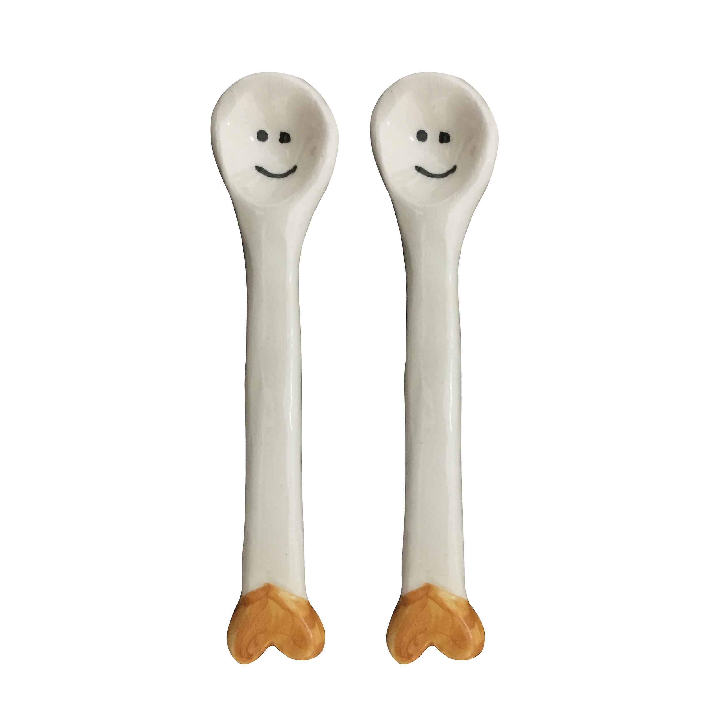 قاشق سفالی مدل GISU01 بسته 2 عددی