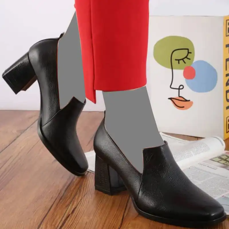 کفش زنانه پاتن چرم آفتاب مدل S7