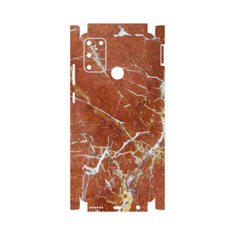 برچسب پوششی ماهوت مدل Red Marble-FullSkin مناسب برای گوشی موبایل آنر 9A
