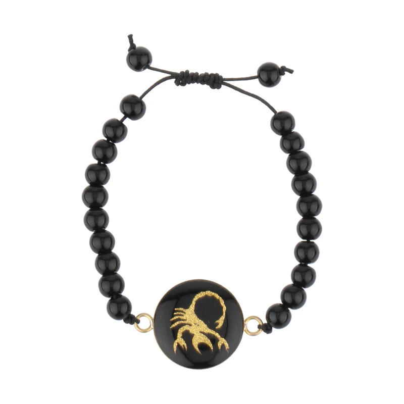 دستبند زنانه طرح ماه تولد آبان کد E67