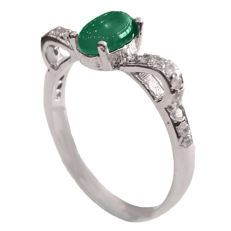 انگشتر نقره زنانه مدل جواهری JW5020