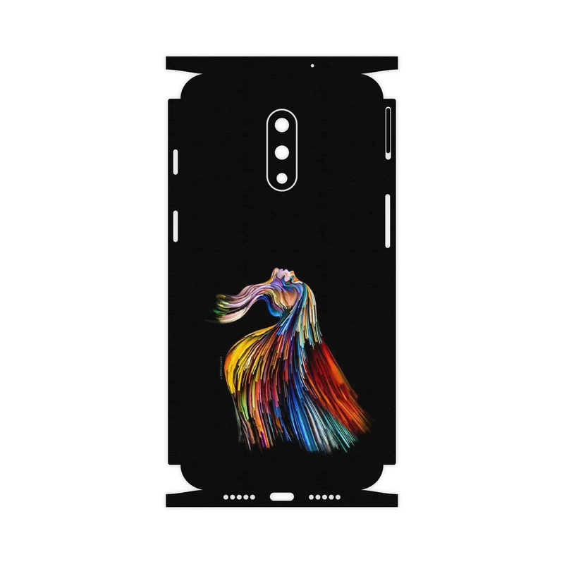 برچسب پوششی ماهوت مدل Rainbow Hair Digital Art-FullSkin مناسب برای گوشی موبایل وان پلاس 7