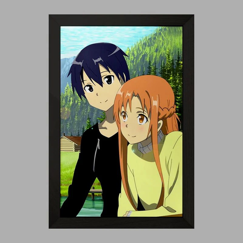 تابلو خندالو مدل انیمه هنر شمشیر زنی آنلاین  کد 12076