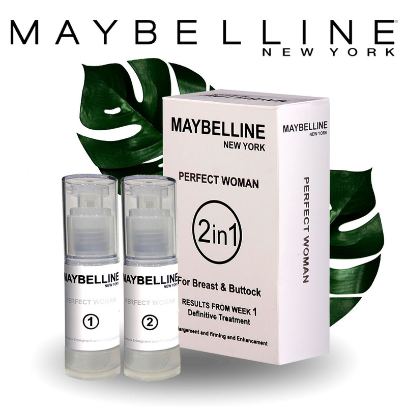 لوسیون حجم دهنده و سفت کننده سینه میبلین مدل پرفکت ومن حجم 40 میلی لیتر مجموعه 2 عددی