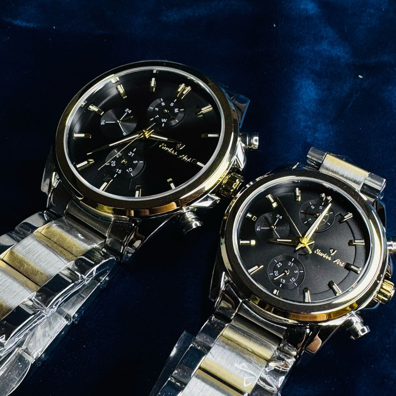 ست ساعت مچی عقربه‌ای زنانه و مردانه سوئیس آرت مدل 920150-151-08