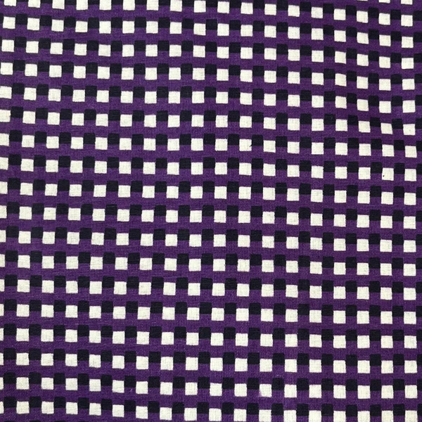 پارچه آشپزخانه عرض 0.9 متر مدل چهارخانه رنگ بنفش