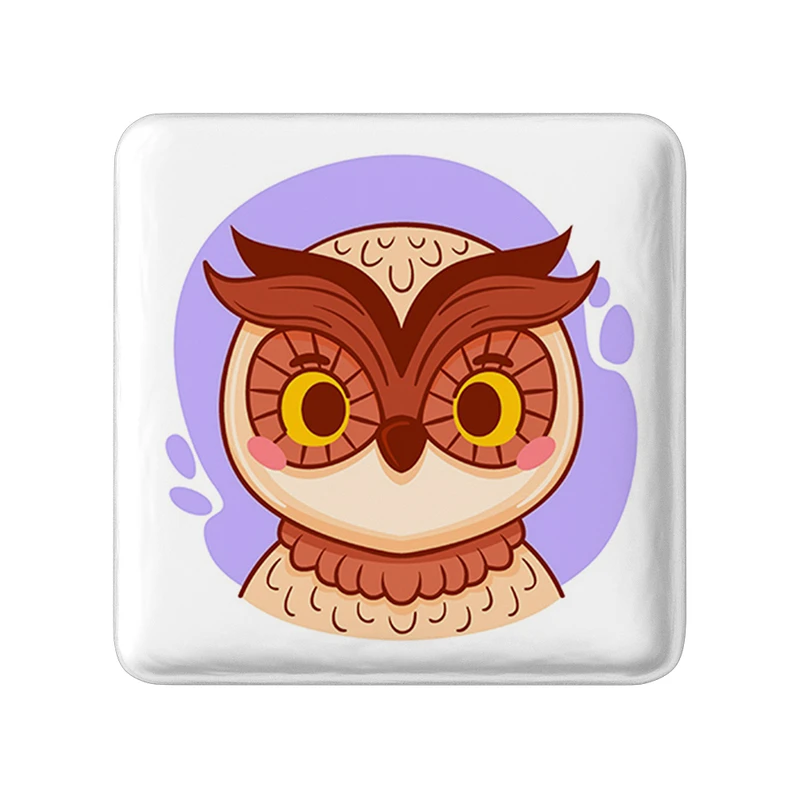 پیکسل خندالو طرح جغد حیوانات بامزه مدل مربعی کد 37163