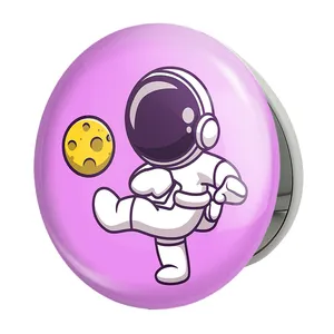 آینه جیبی خندالو طرح فضانورد مدل تاشو کد 25095 