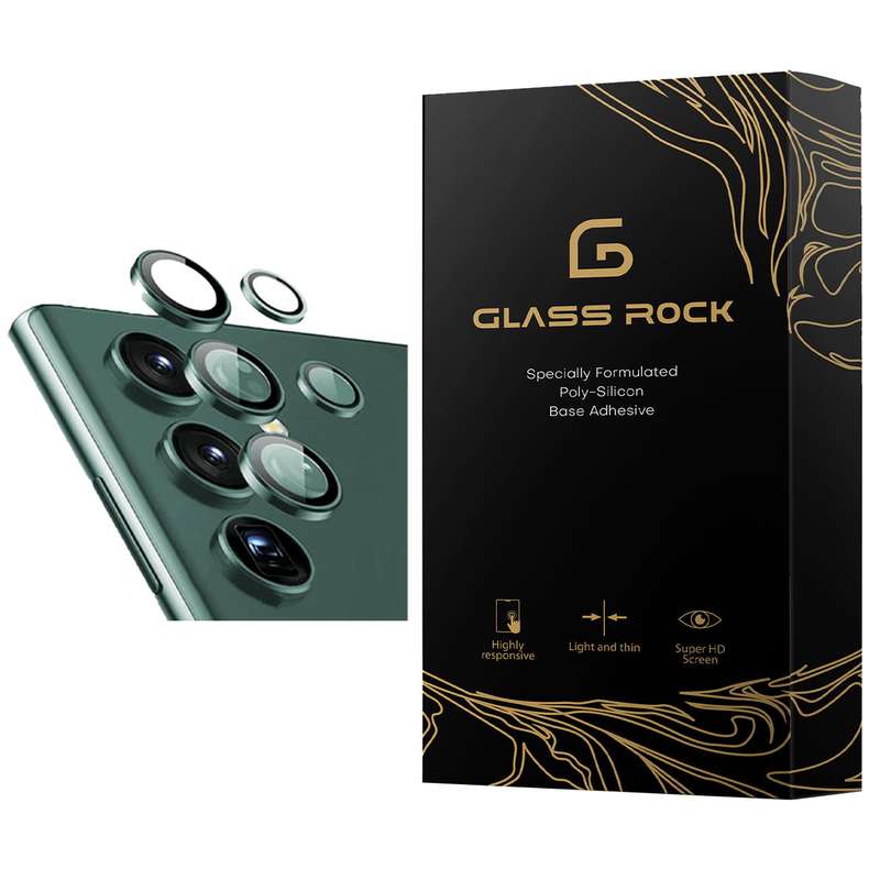 محافظ لنز دوربین گلس راک مدل RL5R-Glass مناسب برای گوشی موبایل سامسونگ Galaxy S22 Ultra 5G
