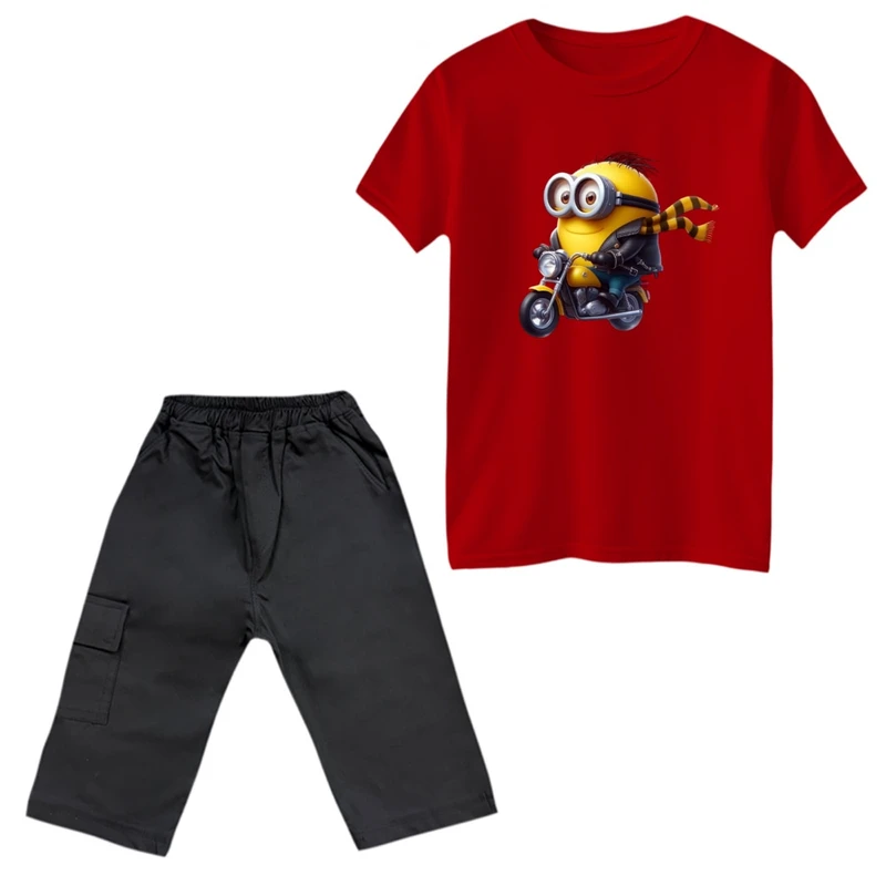 ست تی‌شرت و شلوارک پسرانه مدل مینیون کد 8