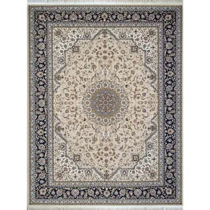 فرش ماشینی کد afrand_24200 زمینه بژ