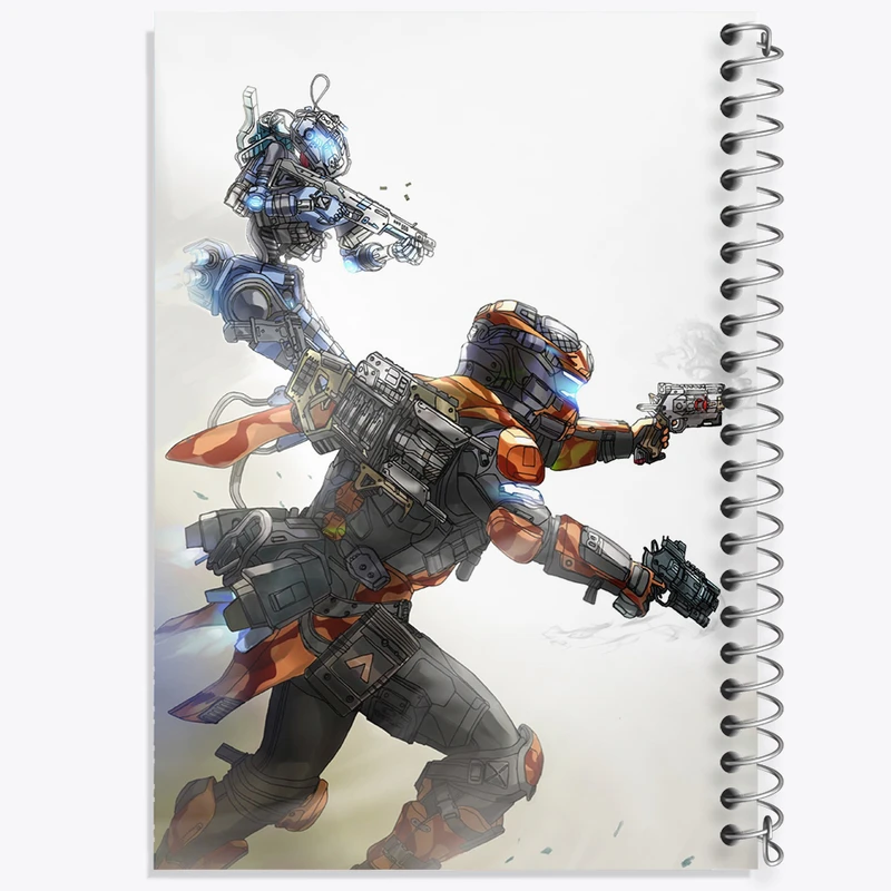 دفتر لیست خرید 50 برگ خندالو طرح بازی تایتان فال (Titanfall) کد 32595