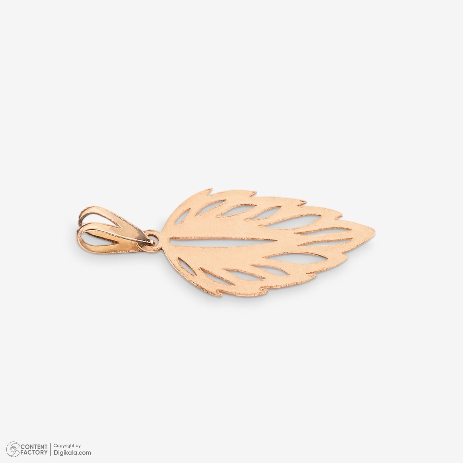 نیم ست طلا 18 عیار زنانه حافا گلد مدل برگ کد nim07 -  - 8