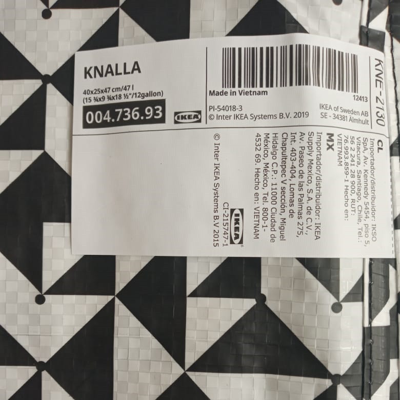 ساک دستی ایکیا مدل KNALLA کد M 21130