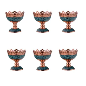 آجیل خوری فیروزه کوبی کد F 053 بسته 6 عددی