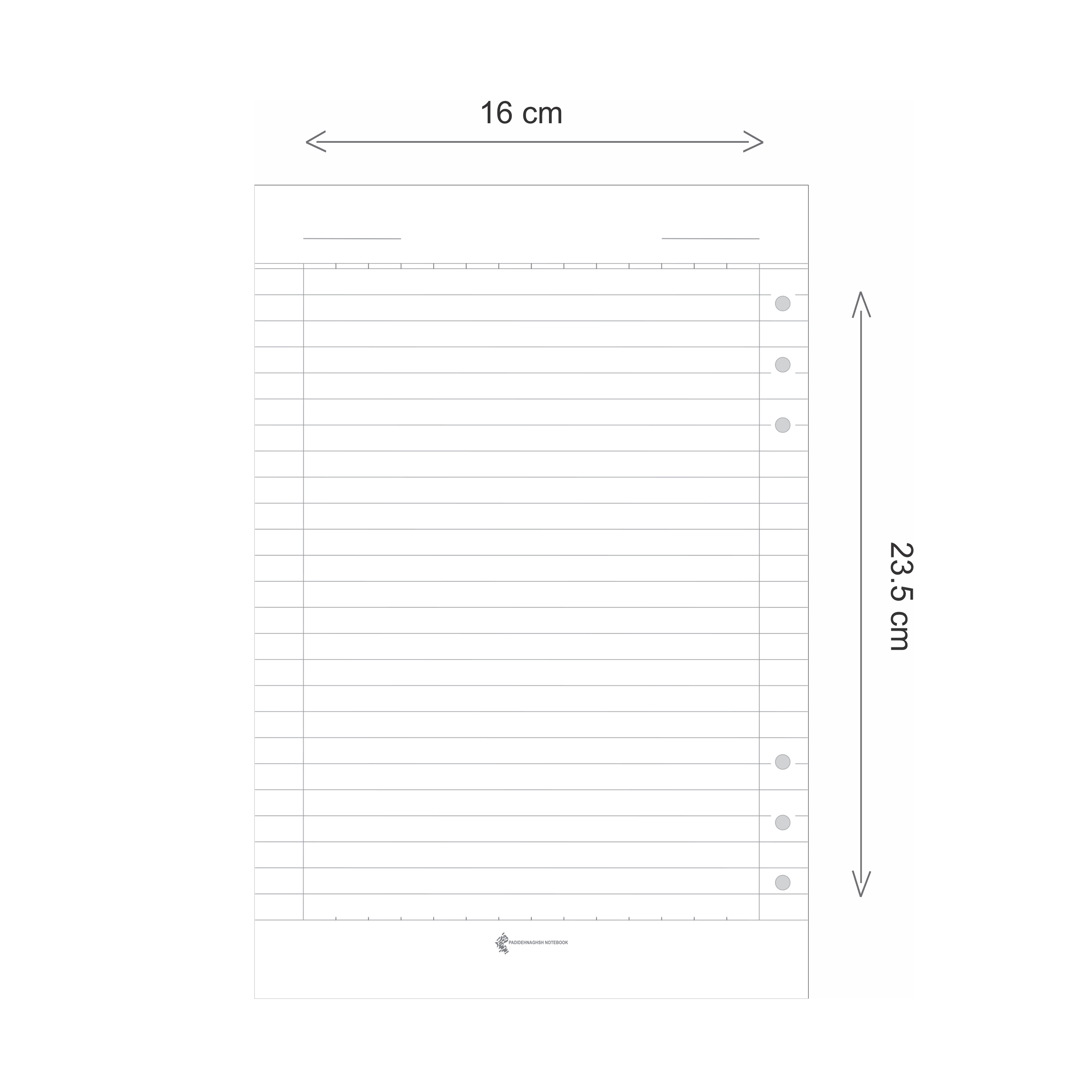 دفتر کلاسوری 100 برگ پدیده نقش مدل 6 حلقه طرح آبرنگ