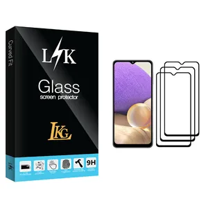 LKG LK Glass Screen Protector For Samsung Galaxy A32 Pack Of 3