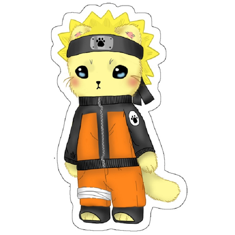استیکر مدل Naruto Kitty