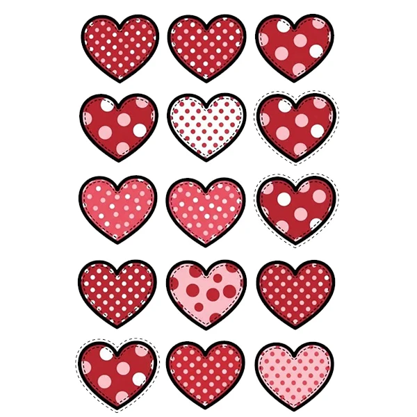  استیکر پارچه و لباس پاد آفرین طرح قلب کد 5619