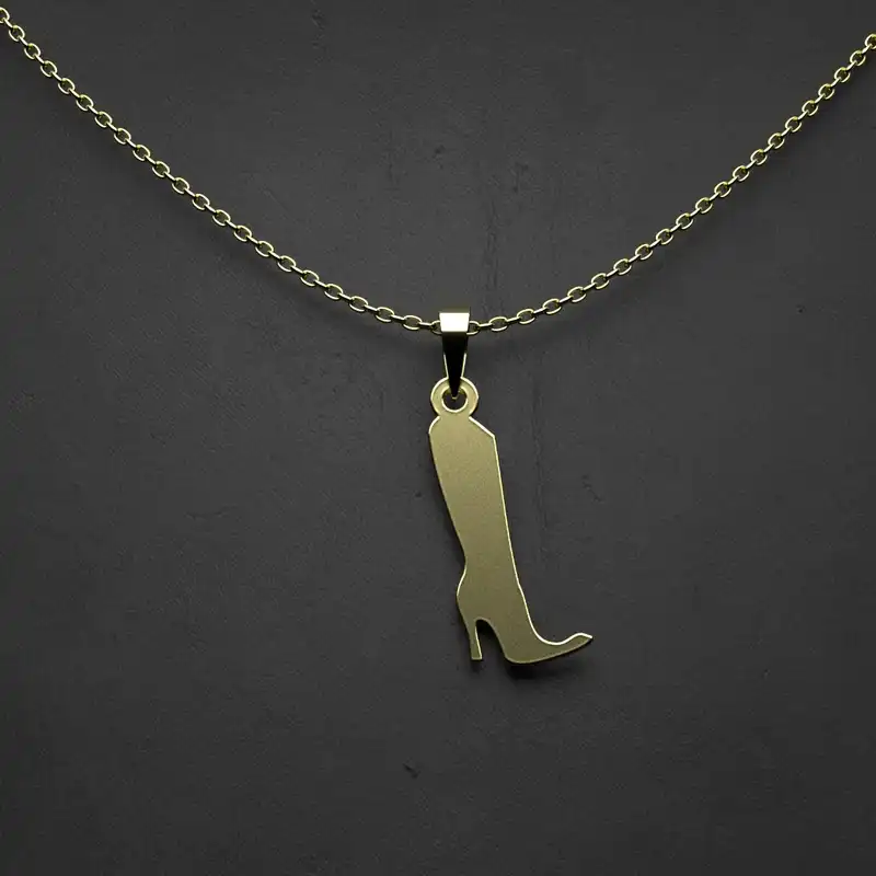 گردنبند طلا 18 عیار زنانه مدوپد مدل برت کد QQ2-1-1040