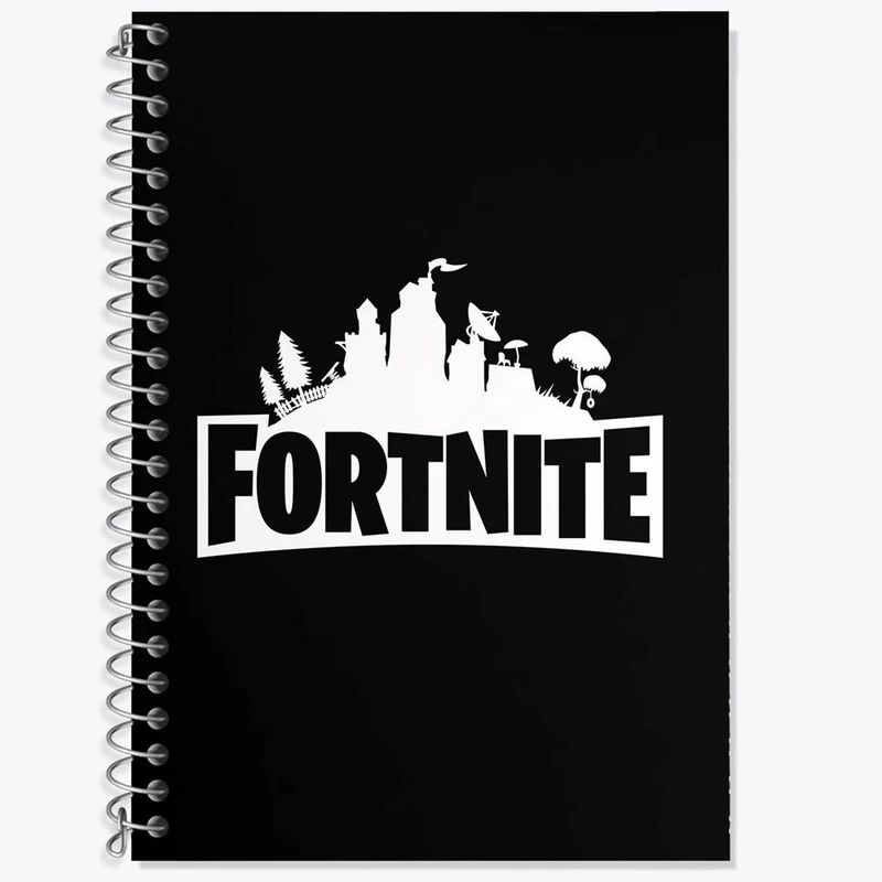 دفتر زبان 50 برگ خندالو مدل دو خط طرح بازی فورتنایت Fortnite کد 26294