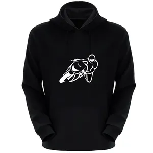 هودی مردانه مدل موتورسوار S100 رنگ مشکی